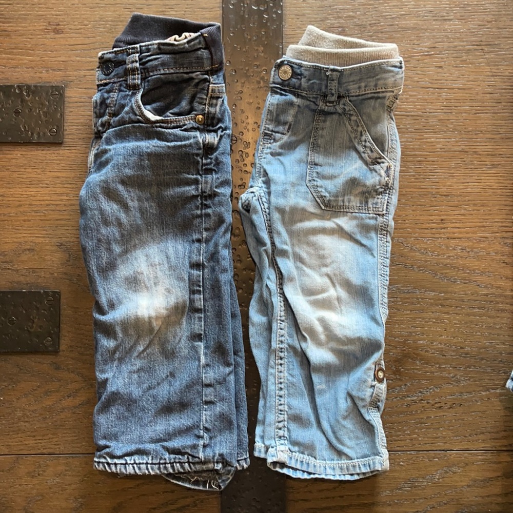 2 pairs of babyGAP jeans